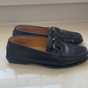 Tod’s Black Leather Driving Loafers